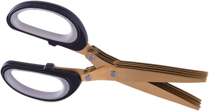 Premium Titanium 10-Blade Herb Scissors