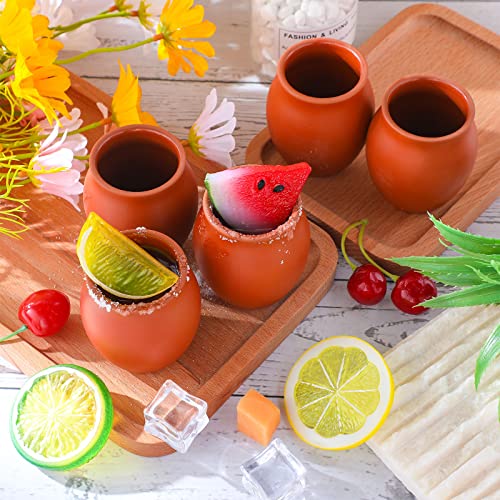 Gejoy-48-Pcs-3oz-Cantaritos-De-Barro-Mexicanos-Cantaritos-Shooters-Pottery-Taco-Tuesday-Mexican-Clay-Cup-Fiesta-De-Barro-Mexicanos-Cocktail-Cups-Cocktail-Glasses-for-Tequila-Margaritas-Mojitos