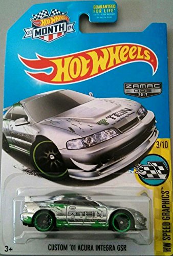 Hot Wheels 2017 HW Speed Graphics Acura Integra GSR miniatura 1