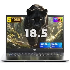 Portátil de 18 pulgadas, procesador N150 (4C/4T), 16 GB de RAM, SSD de 512 GB, pantalla FHD (1920 x 1080), WiFi5, BT5.0