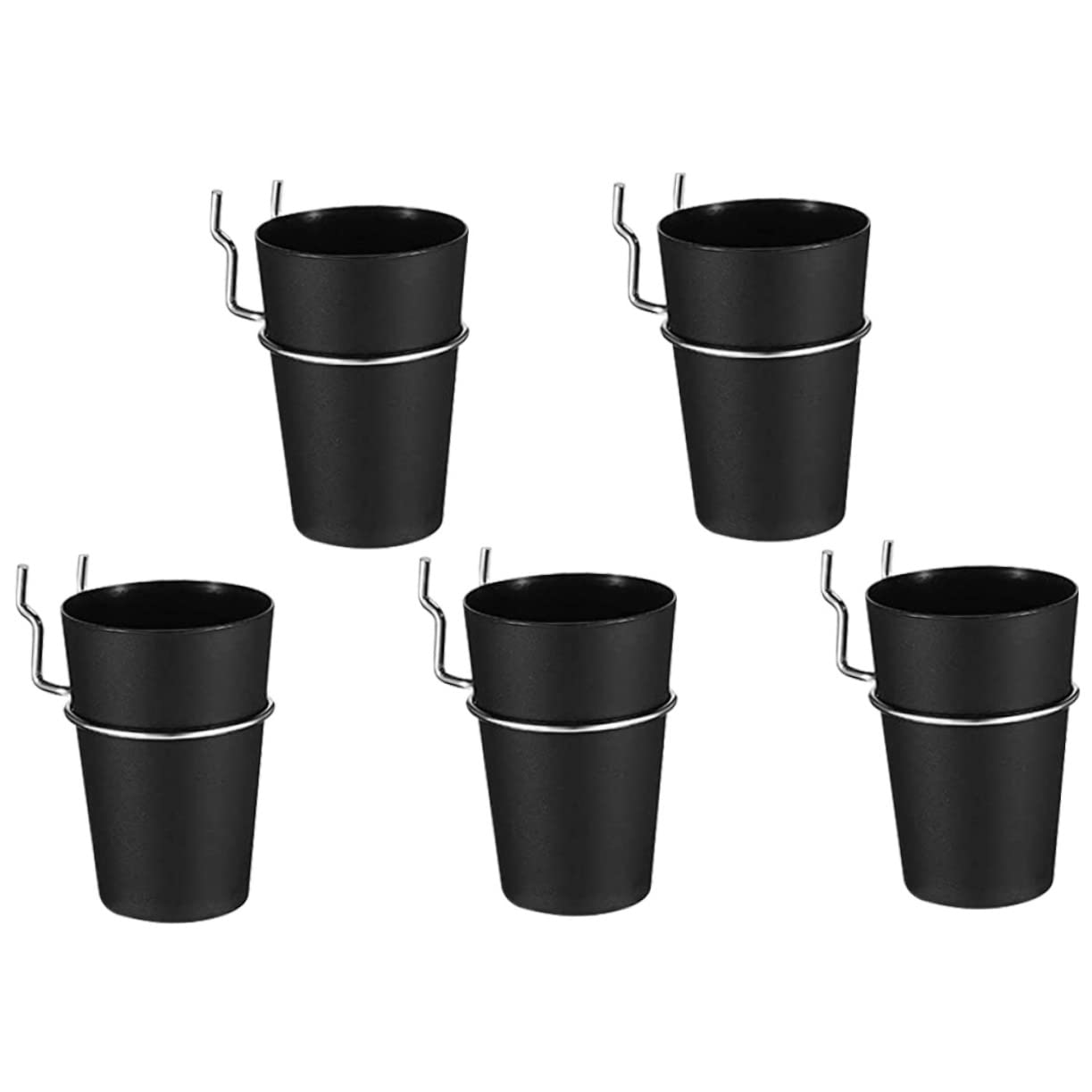 KICHOUSE 5 Sets Pegboard Cups Hooks Set Wall Peg Board Storage Organizer No Drill Needed