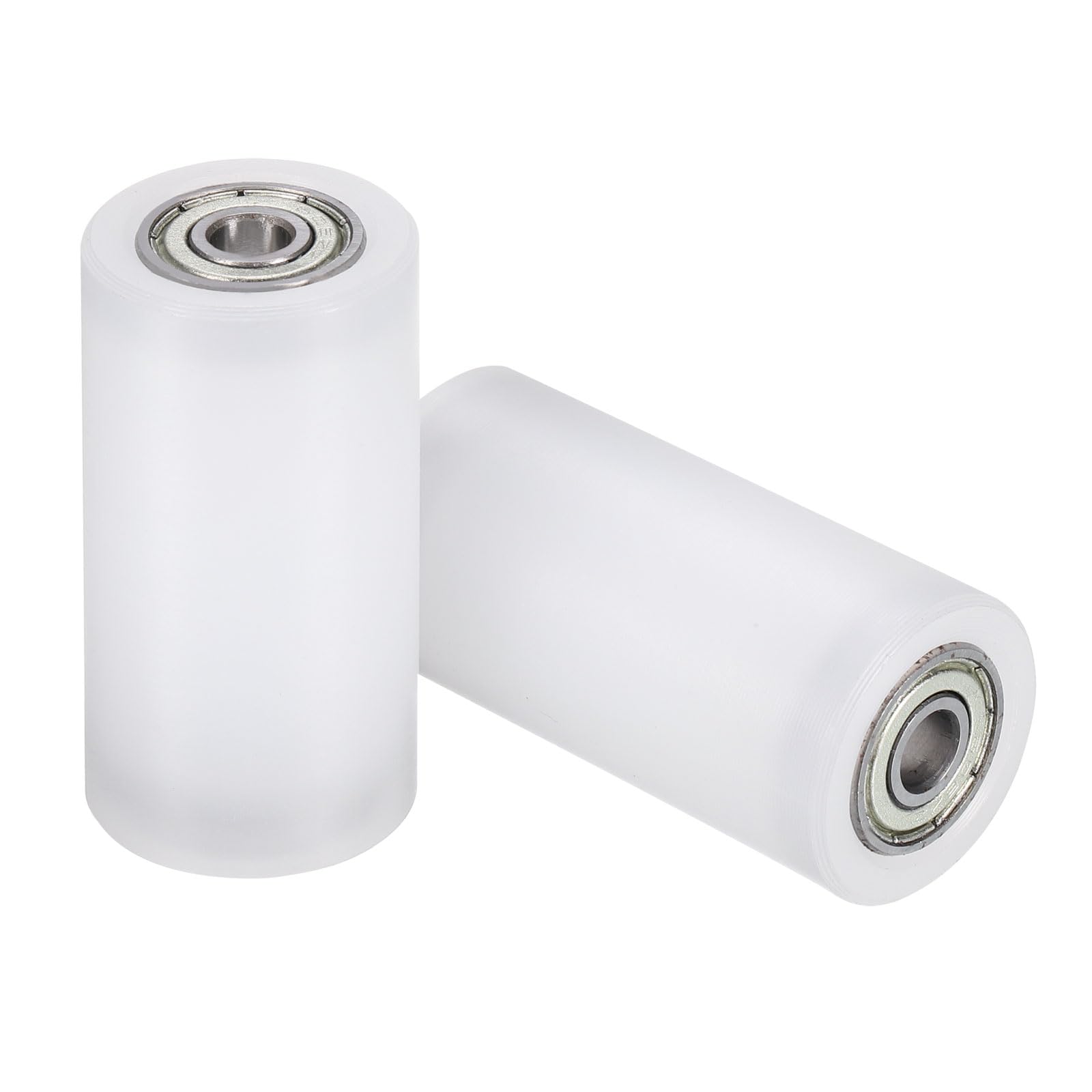 uxcell 2Pcs Nylon Roller Wheel with Bearings, 5/8" Bore x 1-7/8" Width x 4-3/4" Length, CNC Guiding Wheel Flat Belt Idler, Nylon Pulley (White) — Amazon image 18