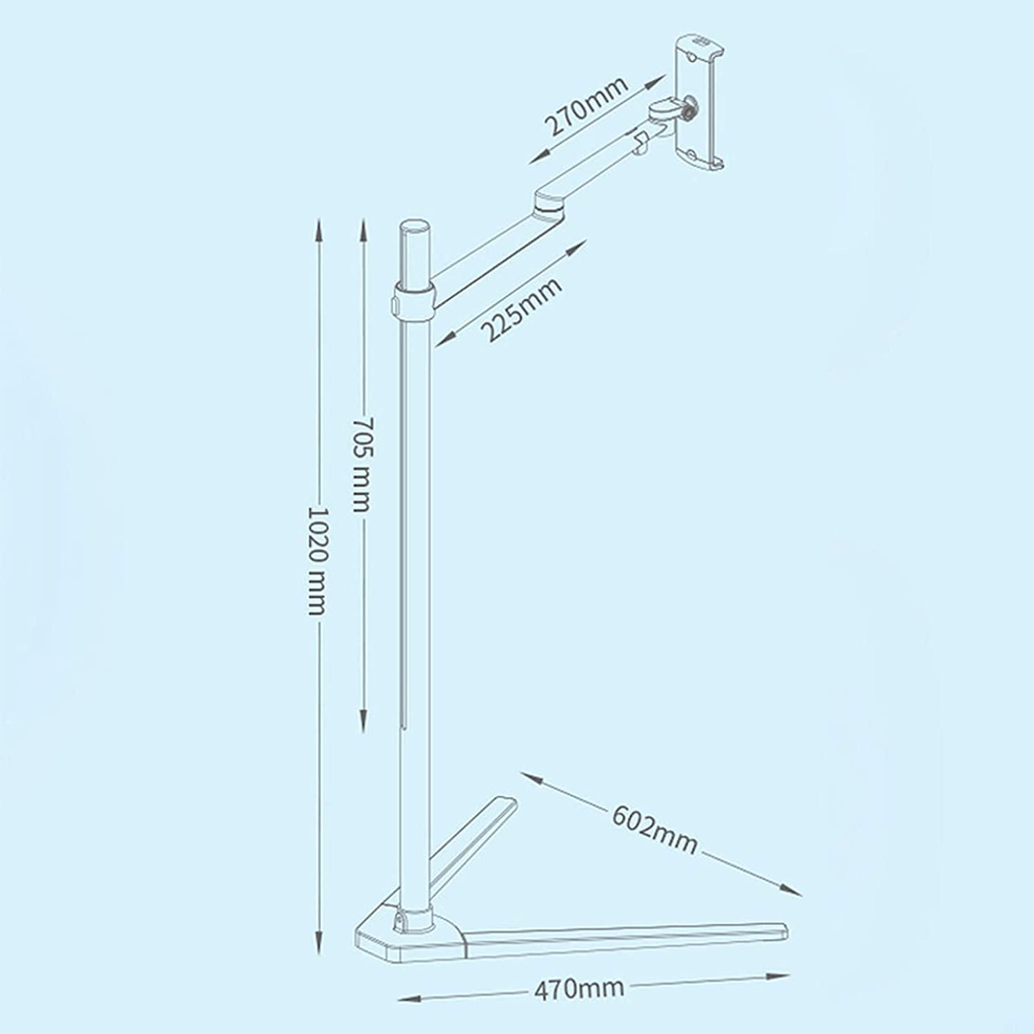 Soporte para teléfono móvil, Soporte Perezoso Adecuado para mo Soporte de Piso Multifuncional, Adecuado para Soporte de teléfono móvil de 4-14 Pulgadas Soporte de rotación de inclinación Ajustable en