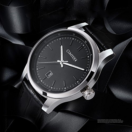 Comtex Orologio Uomo Analogico Quarzo con Pelle