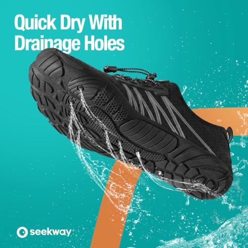 Image of SEEKWAY Water Shoes Men Women Adult Quick-Dry Aqua Sock Barefoot for Beach Swim River Pool Lake Hiking Kayaking Surfing