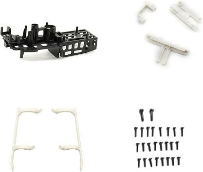 Main Frame, Servo Mounting Plate, Landing Skid Set, Screw Set, Spare Parts for C138 BELL206 RC Helicopter