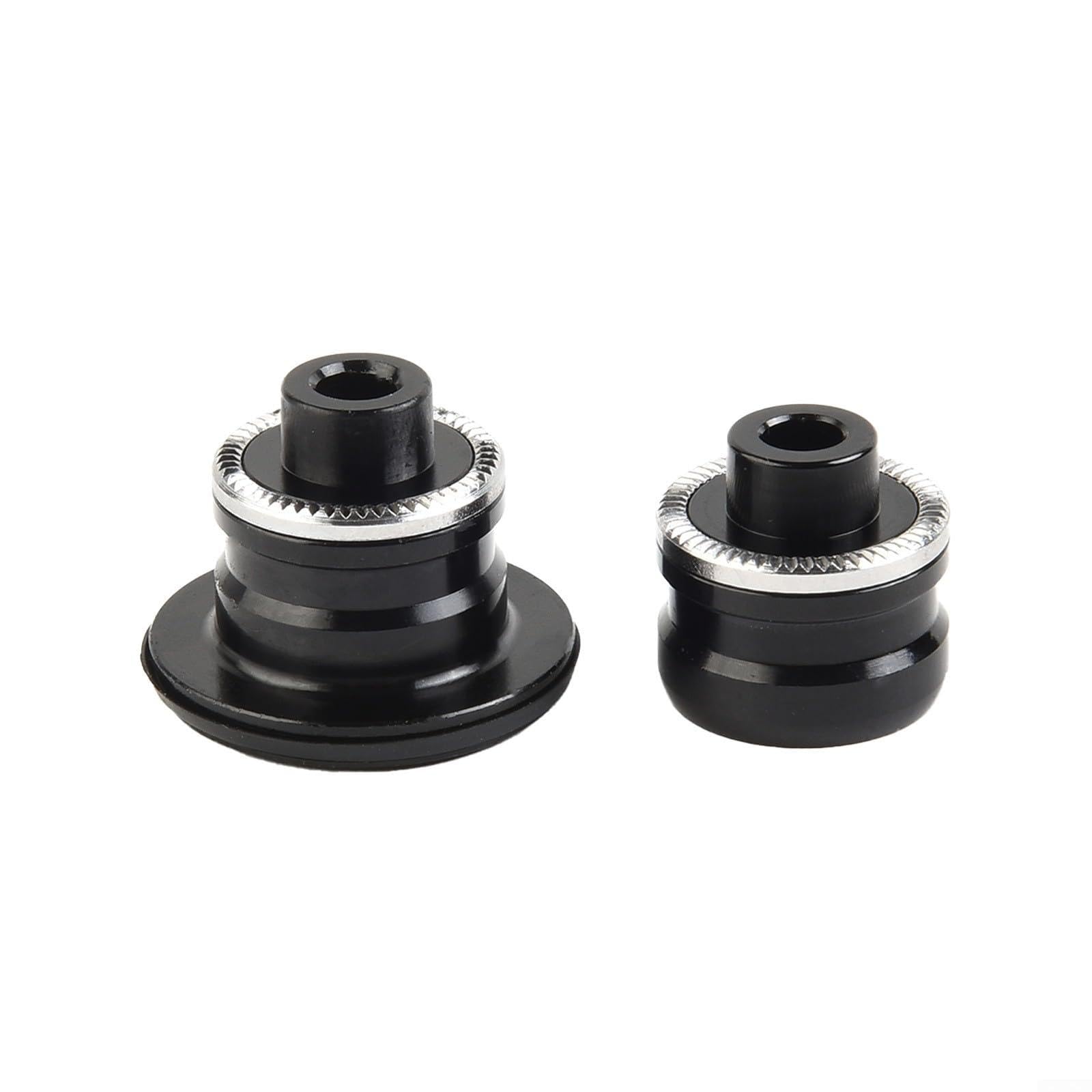 Aluminum Alloy For Bike Hub Thru Axle Adapter, Quick Release to 15mm Front & 12mm Rear Converter End Cap for 100mm & 135-142mm Hubs, for 8-12 Speed, Black(10 * 135mm)