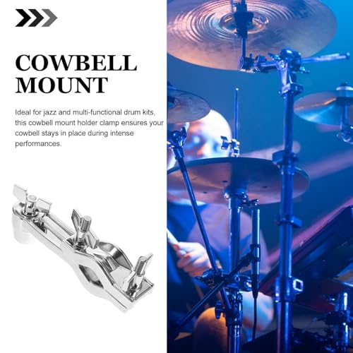Clamp metálico para cowbell para batería resistente y seguro miniatura 6