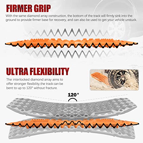 Bunker Indust RTK7-ORG-FRD Off-Road Traction Boards With Jack Base, 1 Pair Recovery Tracks Mat thumb #2