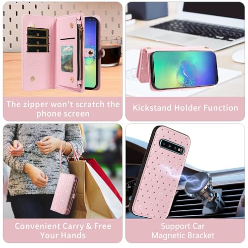 Coque Samsung S10 Plus idéale pour sortir sans sac grâce au portefeuille zip - 5
