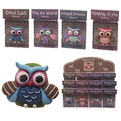 Enviar un mensaje con un búho imán para nevera