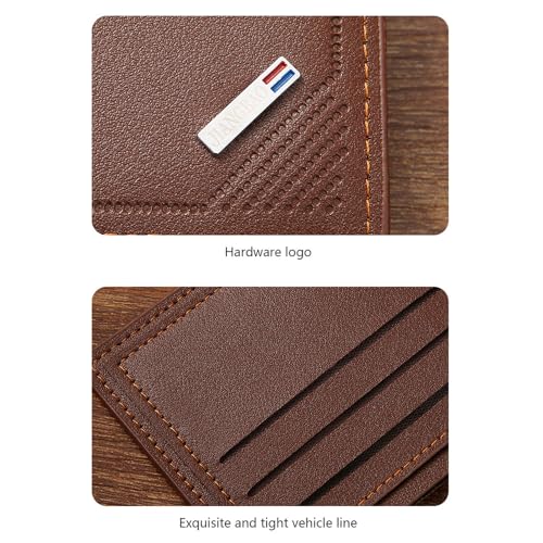 Slim RFID Blocking Wallet for Men - Leather Bifold with Money Clip, Minimalist Card Holder for Cards/Cash4