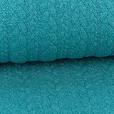 ZOPFMUSTER: Das parallel zur Webkante verlaufende Jacquard Zopfmuster ist wattiert und verleiht dem Stoff seine ganz besondere Optik und Haptik.