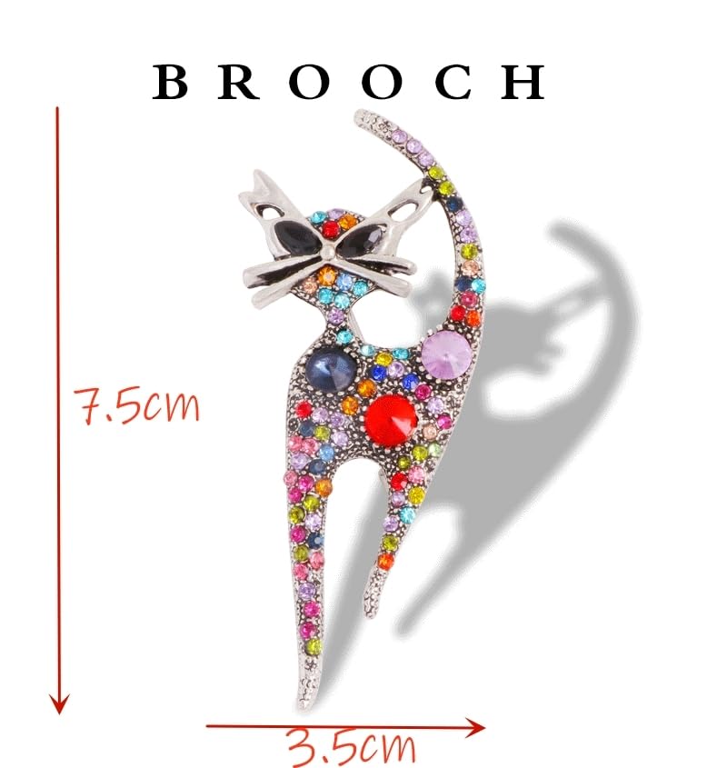 Image of Cameo Brooch Vintage Silver Tone Lady Portrait Brooch Pins for Women Victorian Jewelry Crystal Rhinestone Brooches for Hat Scarf Collar Lapel Handbags Shawls for Christmas