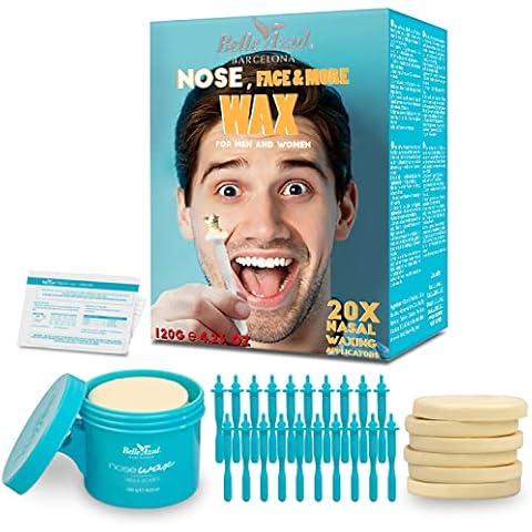 Kit de Depilación para el Vello Nasal Belle Azul Nose Wax Cover