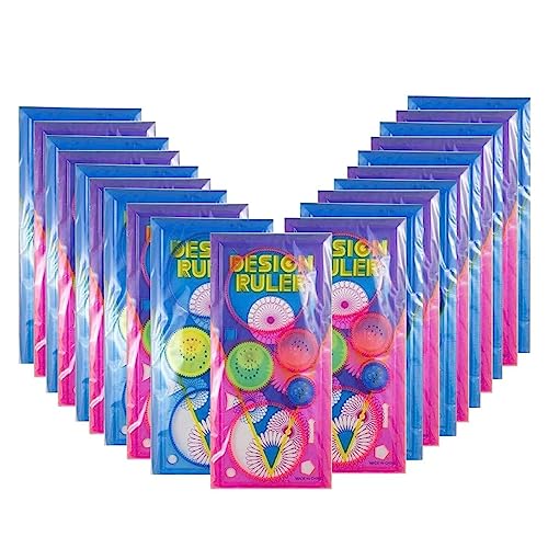 Image of Royals Birthday Return Gifts for Kids Party - Designer Ruler Spirograph Set, Multicolor (Pack of 12)