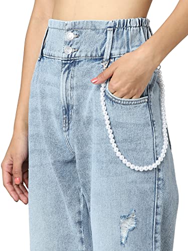 Image of ONLY Women High Rise Regular Fit Jeans