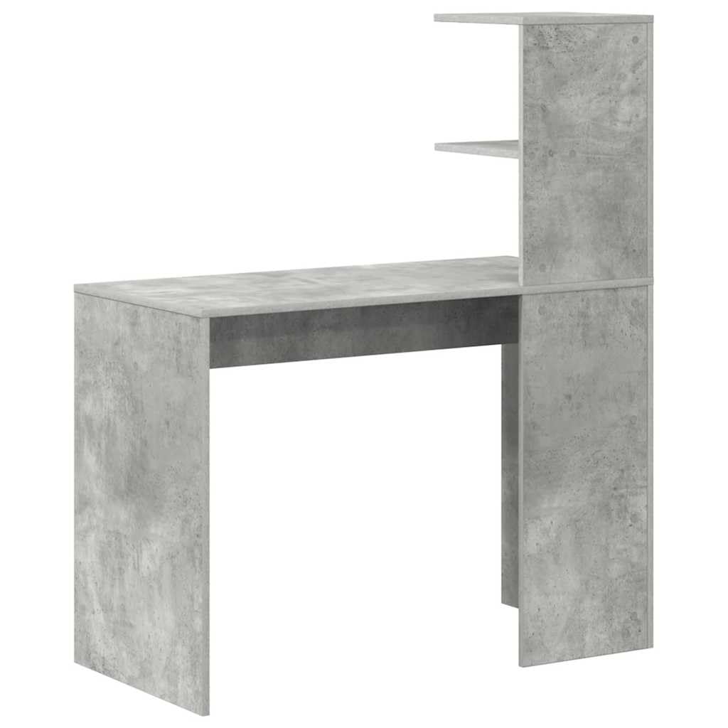 Generisch Schreibtisch Beton Grau 102 x 50 x 124 cm Holzwerkstoff,Möbel,Büromöbel,Schreibtische-869357