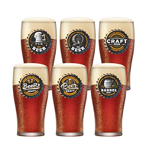 Jogo de Copos de Cerveja Pint de 568 ml, Ruvolo – 6 peças