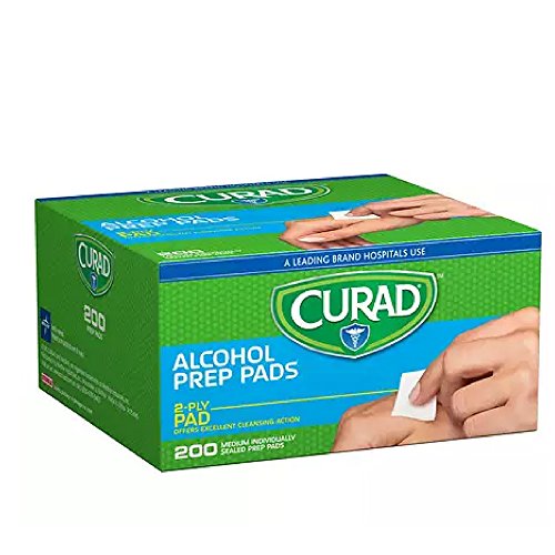 Curad Alcohol Prep Pads 200 Ea (Pack Of 4)