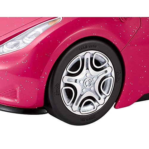 Barbie DVX59 - Cabrio Fahrzeug, in pink, mit Platz für 2 Puppen, Puppen Zubehör, ab 3 Jahren & Reise Ken Puppe mit… – Bild 3
