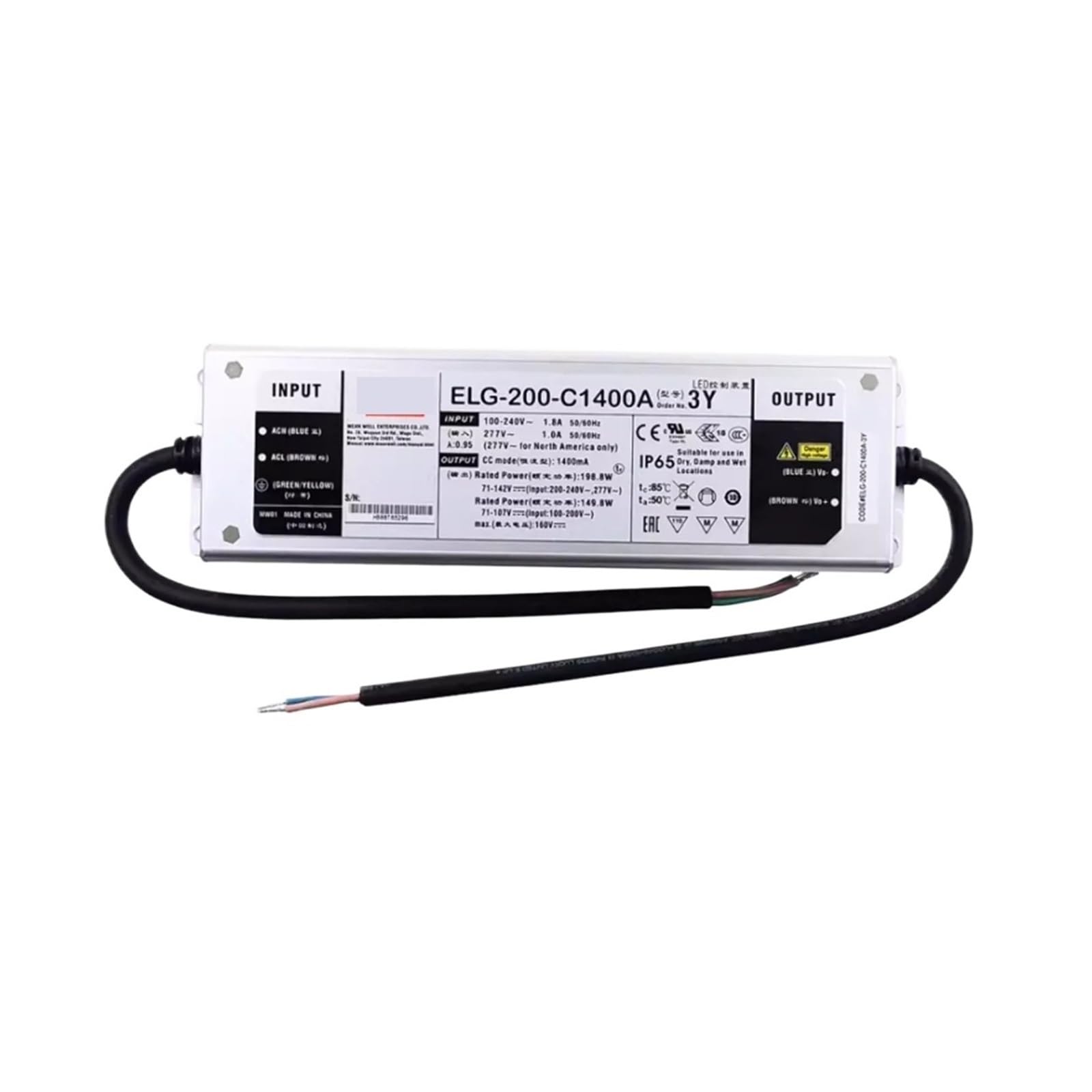SWEWDSQG Constant Voltage ELG-200-C700A ELG-200-C1050A ELG-200-C1400A ELG-200-C1750A ELG-200-C2100A Switching Power Supply(ELG-200-C700A-3Y)