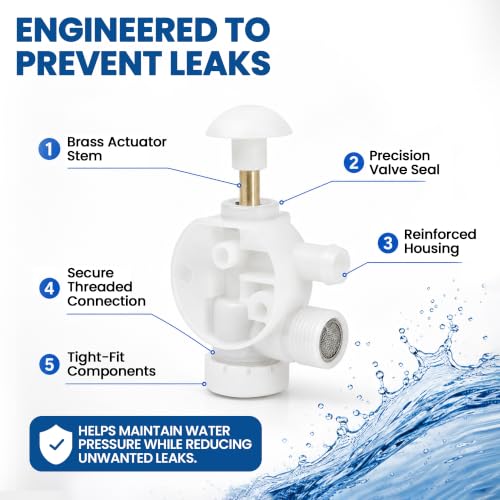 Image of Halotronics RV Toilet Flush Valve for Sealand EcoVac Vacuflush 385314349 | Replaces OEM 385314349. Fits Sealand EcoVac Vacuflush pedal-flush toilets in campers, trailers, boats and RVs.