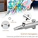 Airbrush Kit Portable Airbrush Accessories Air Brush Kit 0.3 mm Needles Air Brush Gun Set for Painting,Model,Cake Decorating，Makeup，Nail Art (Black -0.3 Nozzle)
