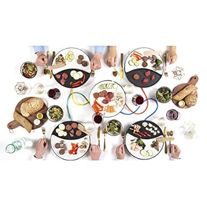 Princess Dinner4All Tischgrill für bis zu 2 Personen - abnehmbare Porzelanplatten und inklusive Holzspatel, 103082 – Bild 8