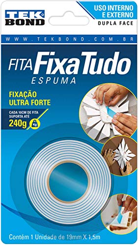Fita Espuma Dupla Face 19MMX1,5M Blister