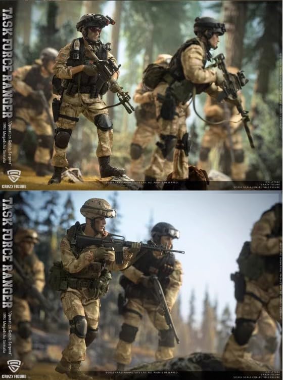 Amazon.co.jp: Crazy Figure 1/12スケールアクションフィギュア 6体