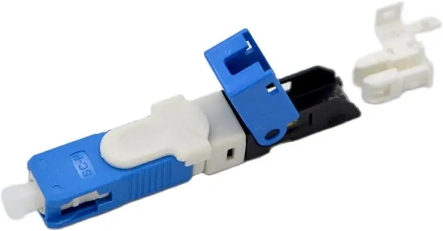 Fiber Optic Fast Connector Embedded SC 200pcs Single Mode Fiber Optic Fast Connector FTTH Embedded Field Assembled SC/UPC ESC250D Optic Fiber Quick Connector