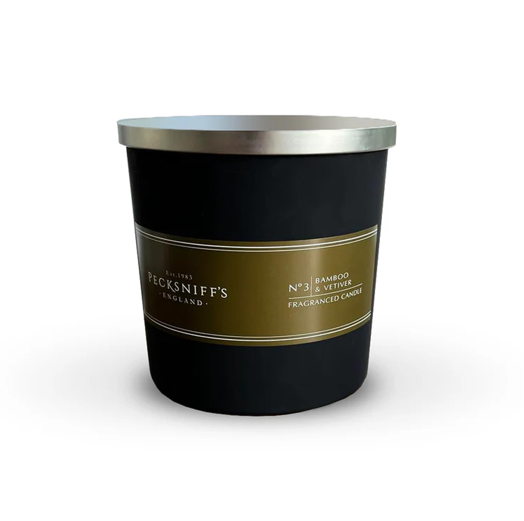 Pecksniffs Bamboo & Vetiver Candle | 3 Wicks, 550g/19.40oz