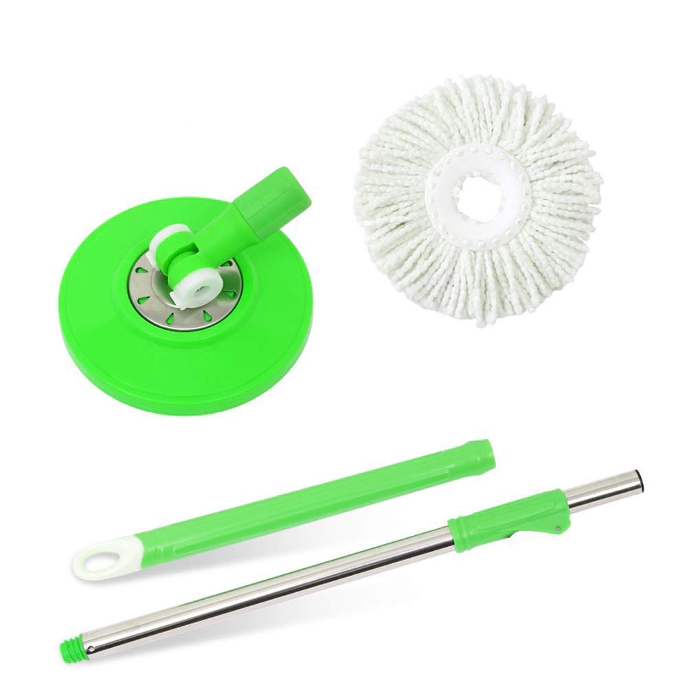 Drona Shine Mop 360° Spin Cleaning Mop Stainless Steel Rod Handle Stick Set with Mop 1 Refill for Home and Bathroom Floor Tiles Usable Things (Multi Colour)
