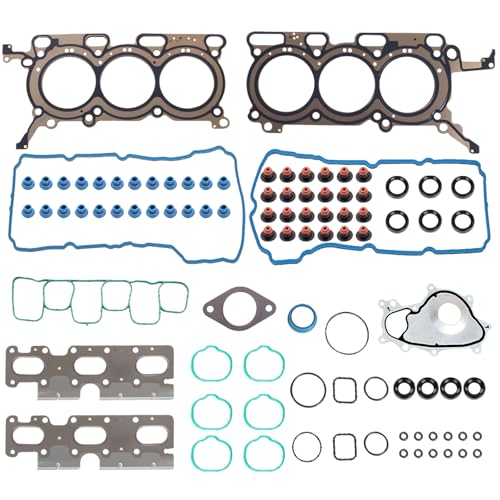 Image of AUCERAMIC Cylinder Head Gasket Set Fit for 2011-2019 Ford Edge Police Interceptor Sedan Police Interceptor Utility 2011-2020 Lincoln Continental MKS MKT MKX MKZ 3.7L V6 DOHC