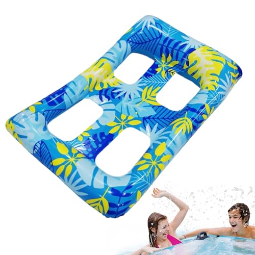 Agua Flota para Adultos, Piscina Flota Adultos - Piscina Float Plaigna Plat-Chair - Hamaca Juguetes de Agua, Carro para Adultos con Respaldo para Natación, Playa, Mar, Lago, Fiesta