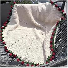 Home Decoration Rose Bouquet Blankets Hand-Woven DIY Material Packages Yarn Balls Crochet Flower Blankets Lily of The Valley Blankets Woven Flower1.1M Rose Finished