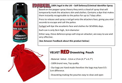 Farb-Gel Criminal ID Spray/Spray per autodifesa