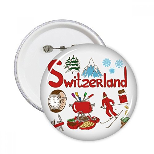 Pins Suisse symbole national bouton badge vêtements robuste L