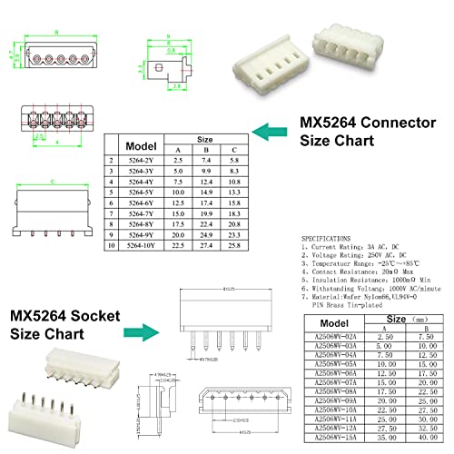 Mini-SPOX 2.5mm 5264 Kit con cables pre-crimpados 56 pzas miniatura 4