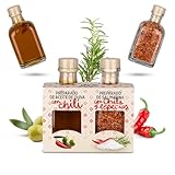Glosa Marina Mediterranes Genuss-Set aus Mallorca – Chili-Olivenöl & Meersalz mit Chili & Gewürzen