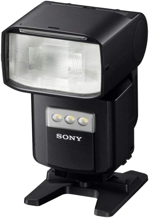 Sony HVL-F60RM External Flash mounted on a mini-stand