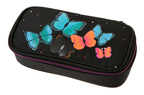 Preisvergleich Produktbild Schneiders 49012-080 - Schüleretui Butterfly, schwarz