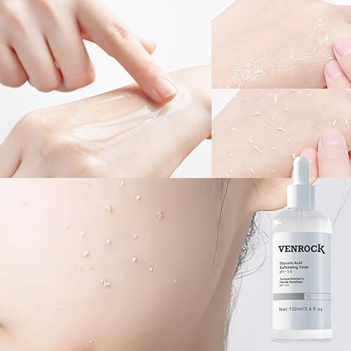 Miniatura 2 de VENROCK Tónico exfoliante de ácido glicólico al 7%, tóner diario iluminador y suavizante para un tono de piel de aspecto más uniforme, pH 3.6, 3.4