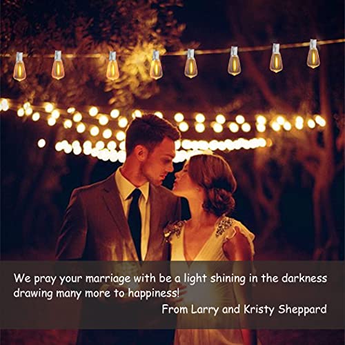 Damaing Outdoor String Lights 200Ft Waterproof,Patio String Lights For Outside With Shatterproof 104 Edison Led Bulbs,Vintage Dimmable Hanging Lights For Christmas,Wedding,2 Pack × 100Ft White Cable #TOP5
