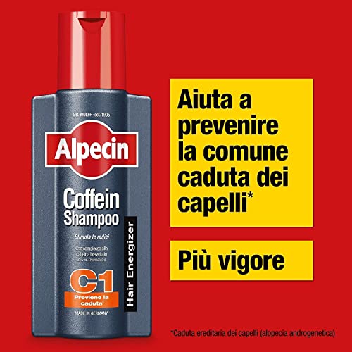 Alpecin Caffeine Shampoo C1 250 Ml Calvície Precoce Queda Genética Masculino Feminino