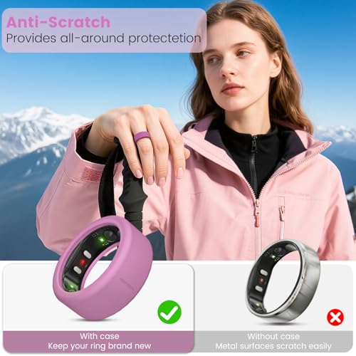 Image of 10 Pack Ring Cover for RingConn Gen 2, Elastic Silicone Ring Protector for RingConn Gen 2 Air Working Out Accessories Men Women (All 10 Colors-2, L (12 /13 /14))