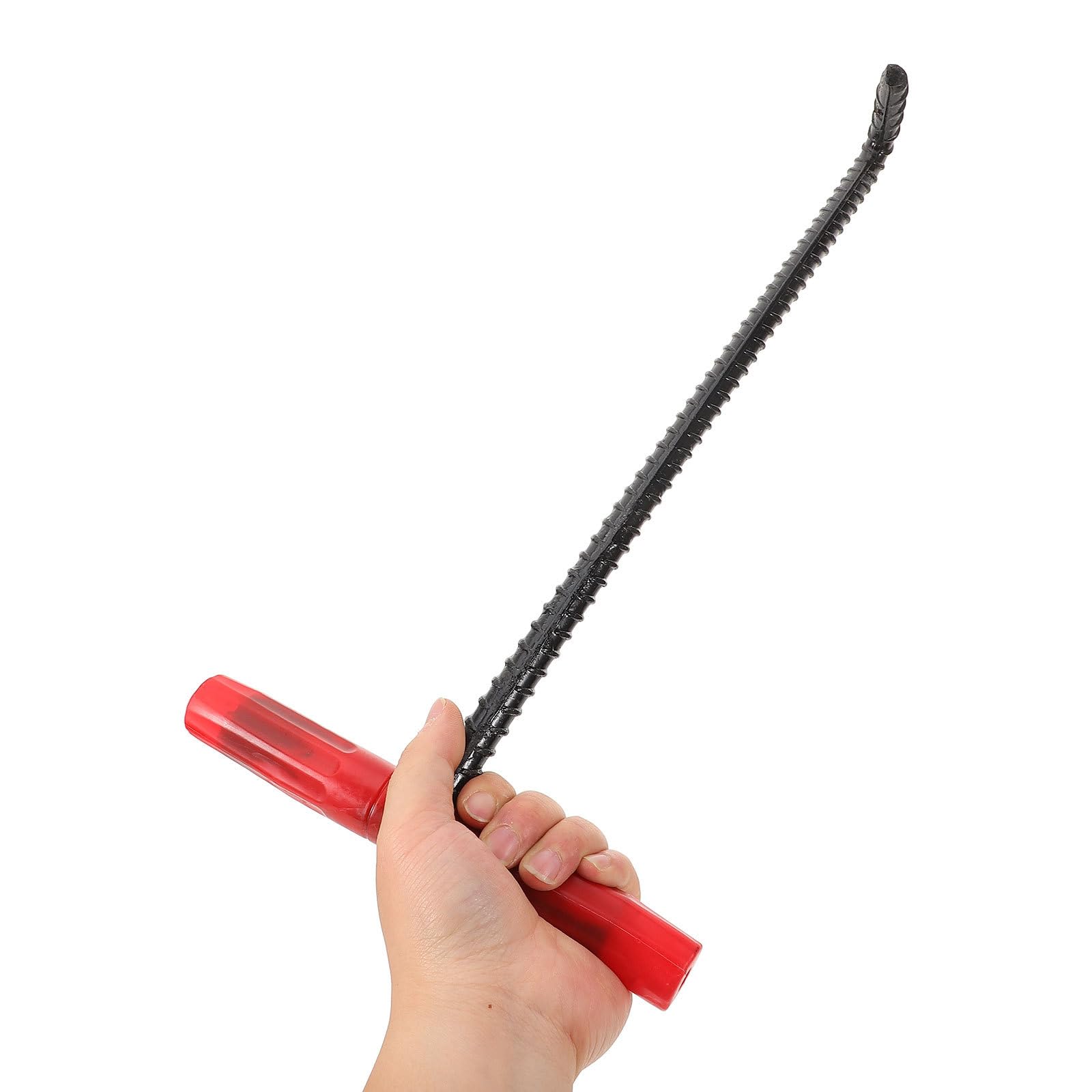 Gancho de elevación de acero resistente de 45 cm con mango de goma antideslizante, herramienta de gancho de drenaje versátil para rejillas de alcantarillado, elevación segura y fácil manejo