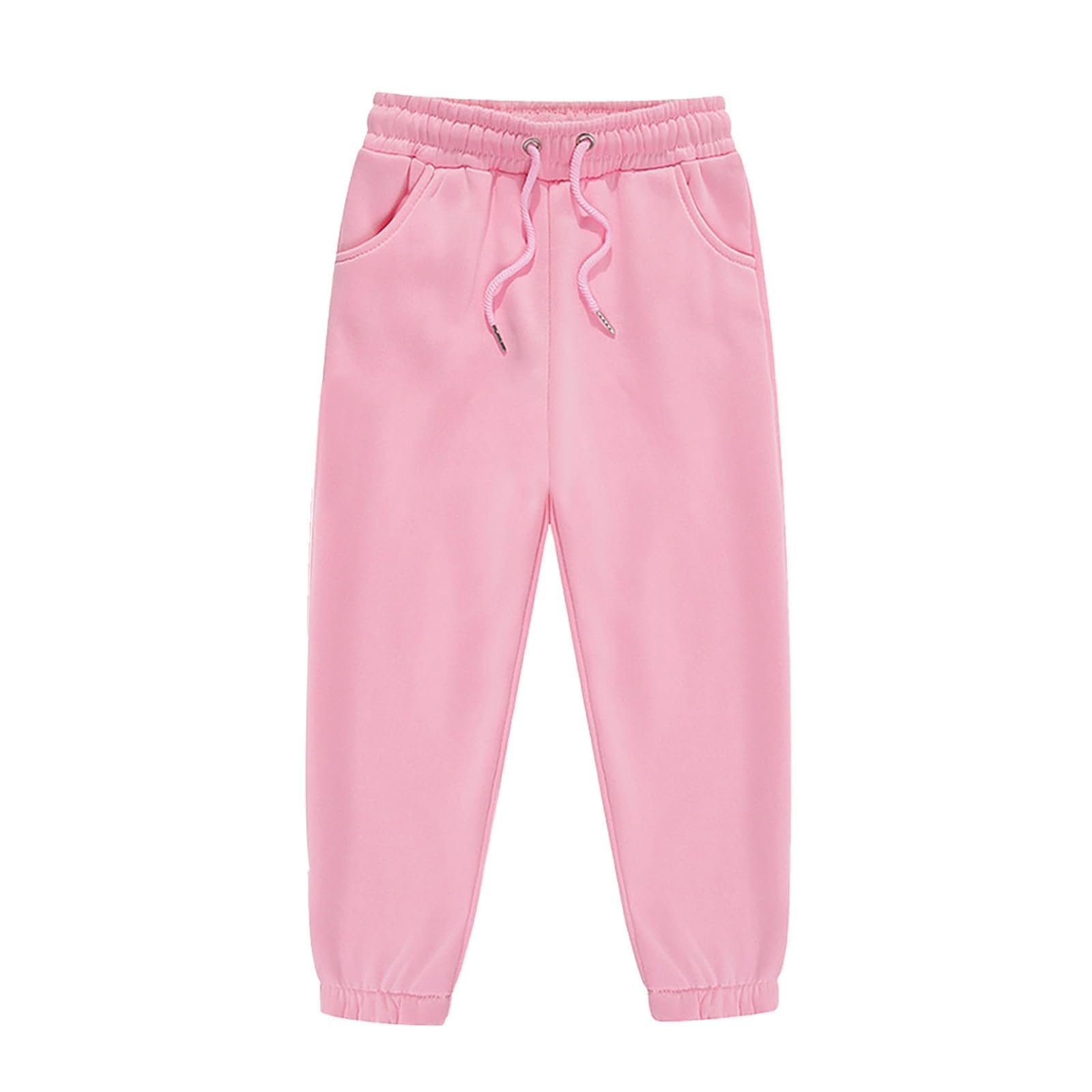Pantalones de niña de invierno largos deportivos para niños, pantalones de chándal elásticos, cómodos leggings de algodón para niñas, para jugar, correr, ocio