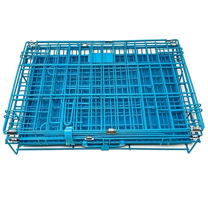 Image of Dog Trust Dog cage Double Door with Removable Tray (30 inch Purple cage)